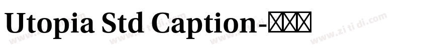 Utopia Std Caption字体转换